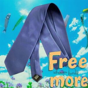 Free 💟Blue Satin Neck Tie
